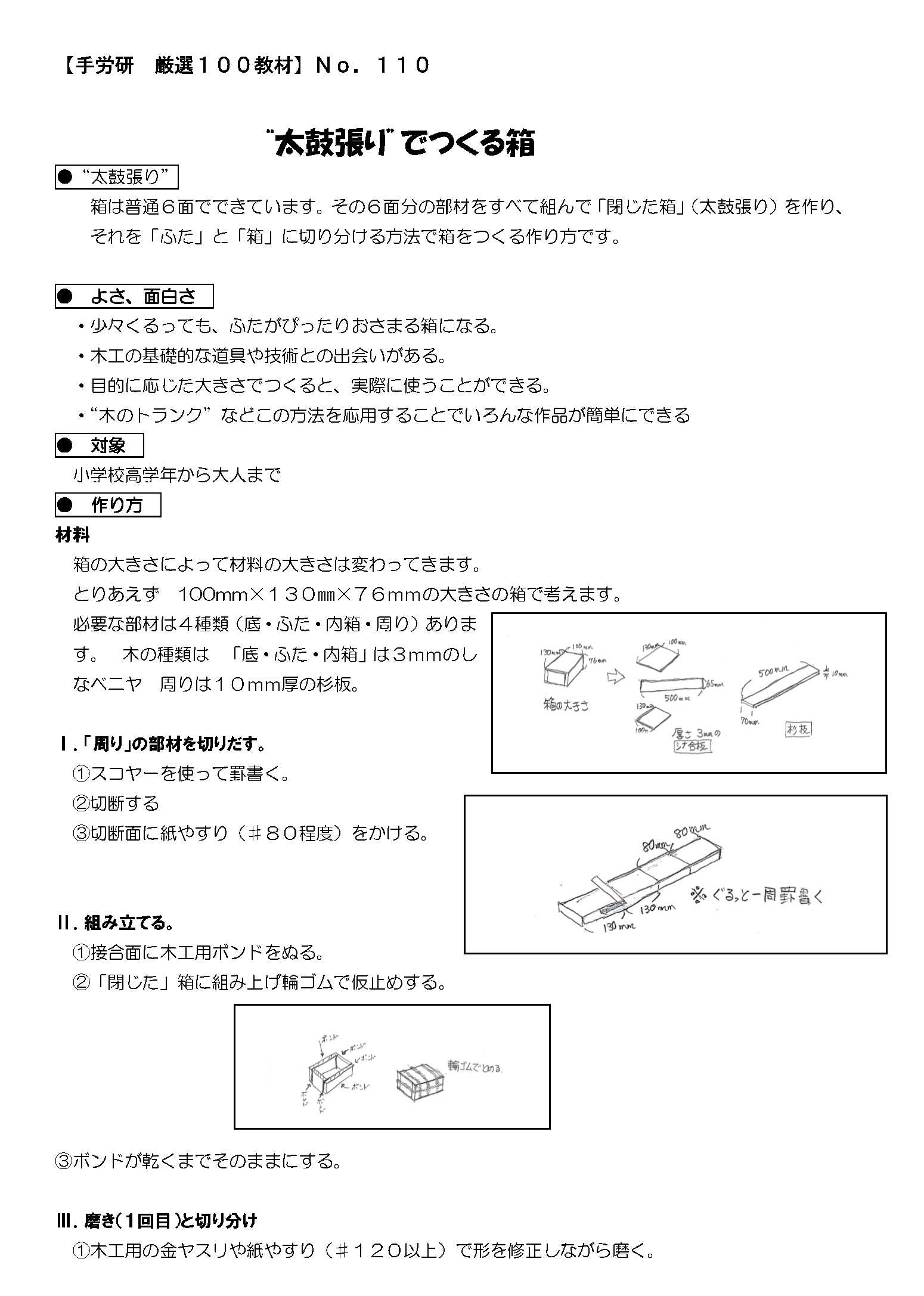 太鼓張り木箱